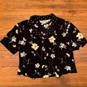 Vintage Floral Crop Top